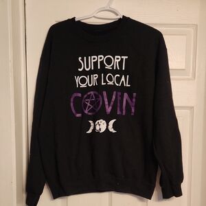 Black 'Support Your Local Coven' Sweatshirt